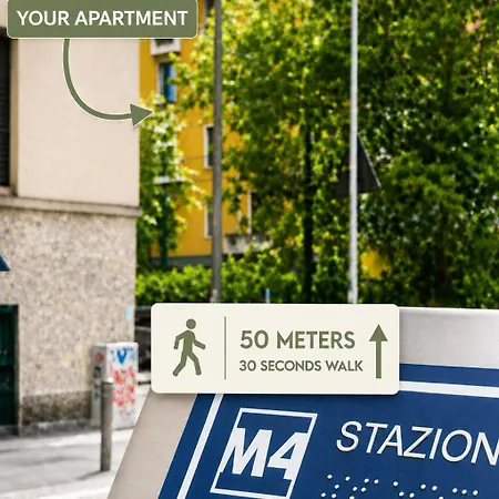 - Metro 2 Passi - Duomo & Linate Direct - Ac